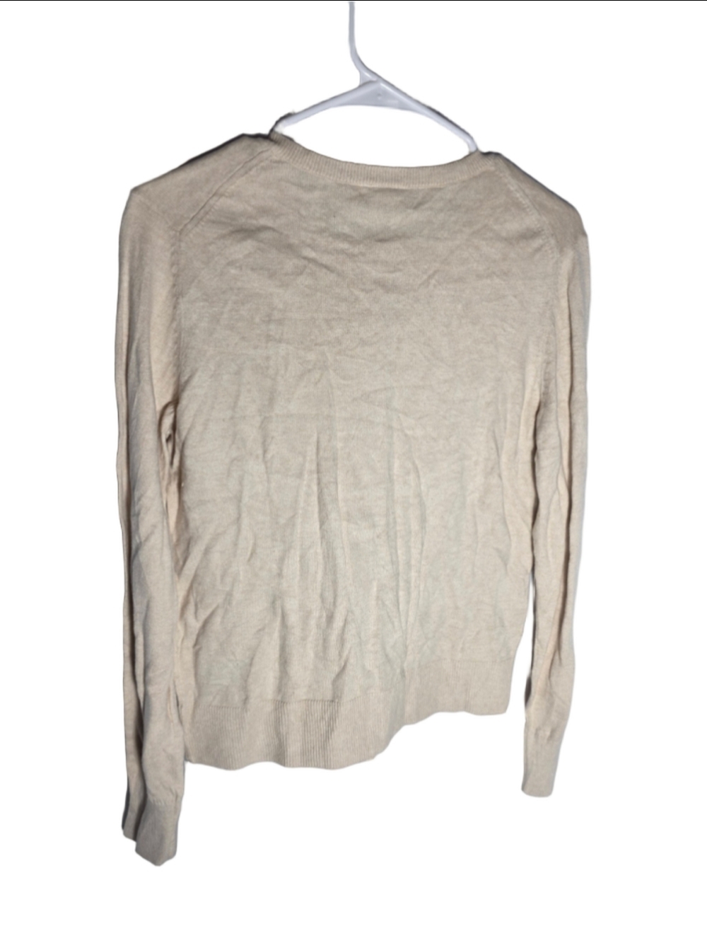 Women's Gap Cardigan Sweater Size M Beige cottagecore cozy fall button-down - Picture 5 of 5